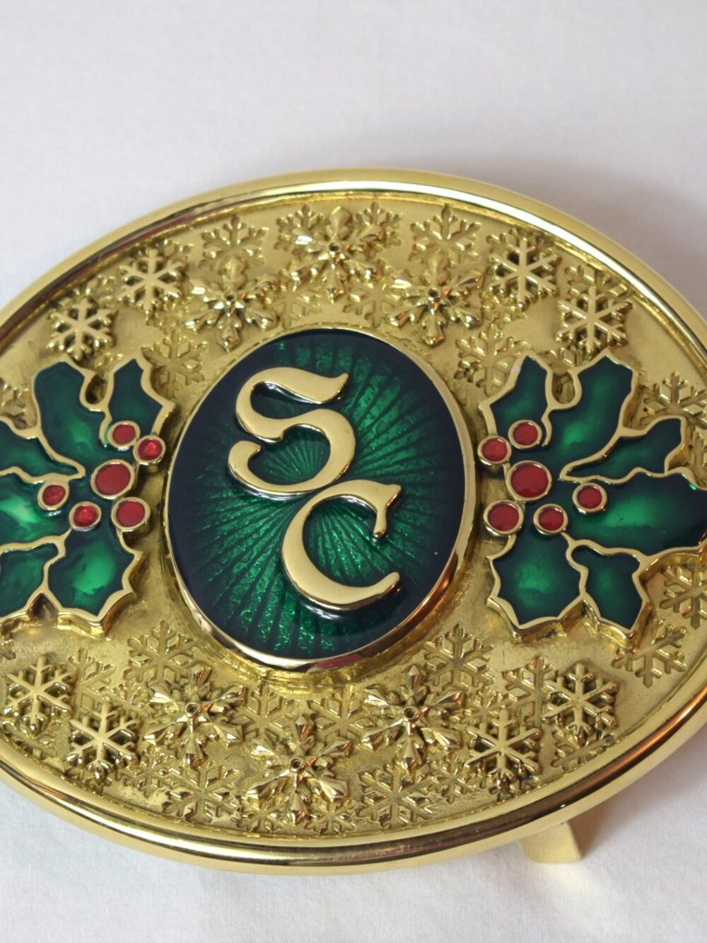 HRSC Exclusive Green Snowflake Santa Claus Buckle